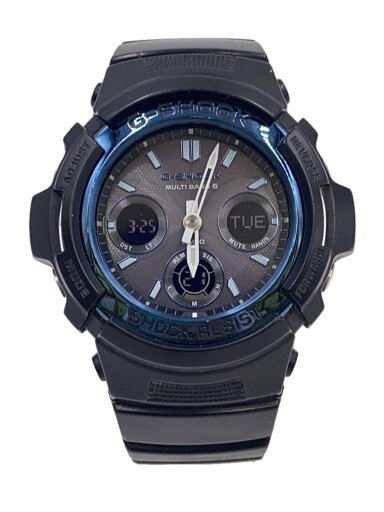 【中古】CASIO◆ソーラー腕時計・G-SHOCK/デジアナ/ラバー/BLK/BLK/SS【服飾雑貨他】 【中古】CASIO◆ソーラー腕時計・G-SHOCK/デジアナ/ラバー/BLK/BLK/SS【服飾雑貨他】