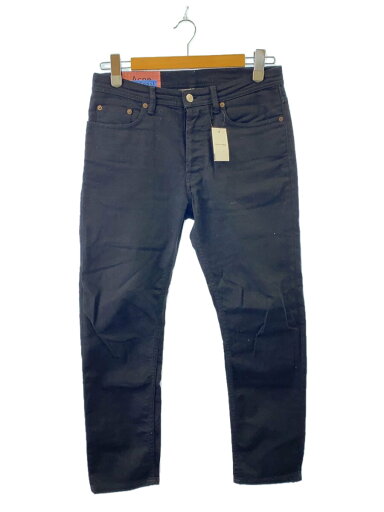 【中古】Acne Studios(Acne)◆ストレートパンツ/30/コットン/BLK【メンズウェア】 【中古】Acne Studios(Acne)◆ストレートパンツ/30/コットン/BLK【メンズウェア】