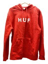 【中古】HUF◆パーカー/XL/コットン/RED/無地【メンズウェア】(4)