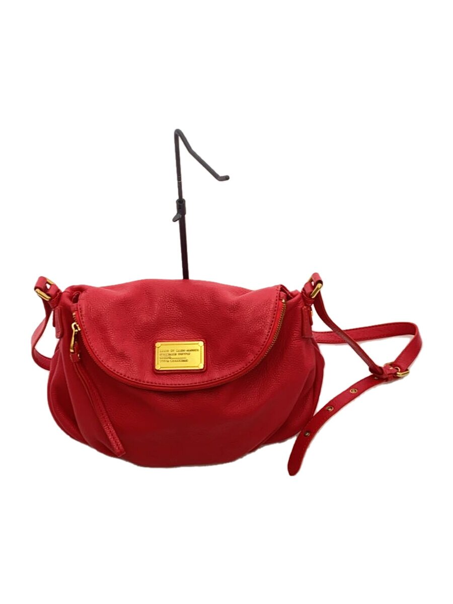 【中古】MARC BY MARC JACOBS◆ショルダーバッグ/レザー/RED【バッグ】