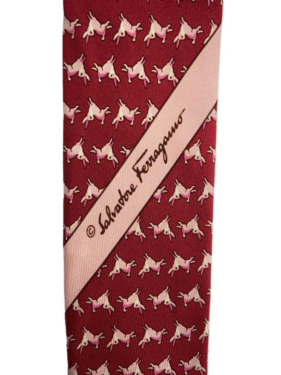 2nd STREET 楽天市場店の【中古】Salvatore Ferragamo◆ネクタイ/シルク/RED/メンズ【服飾雑貨他】｜アングル2