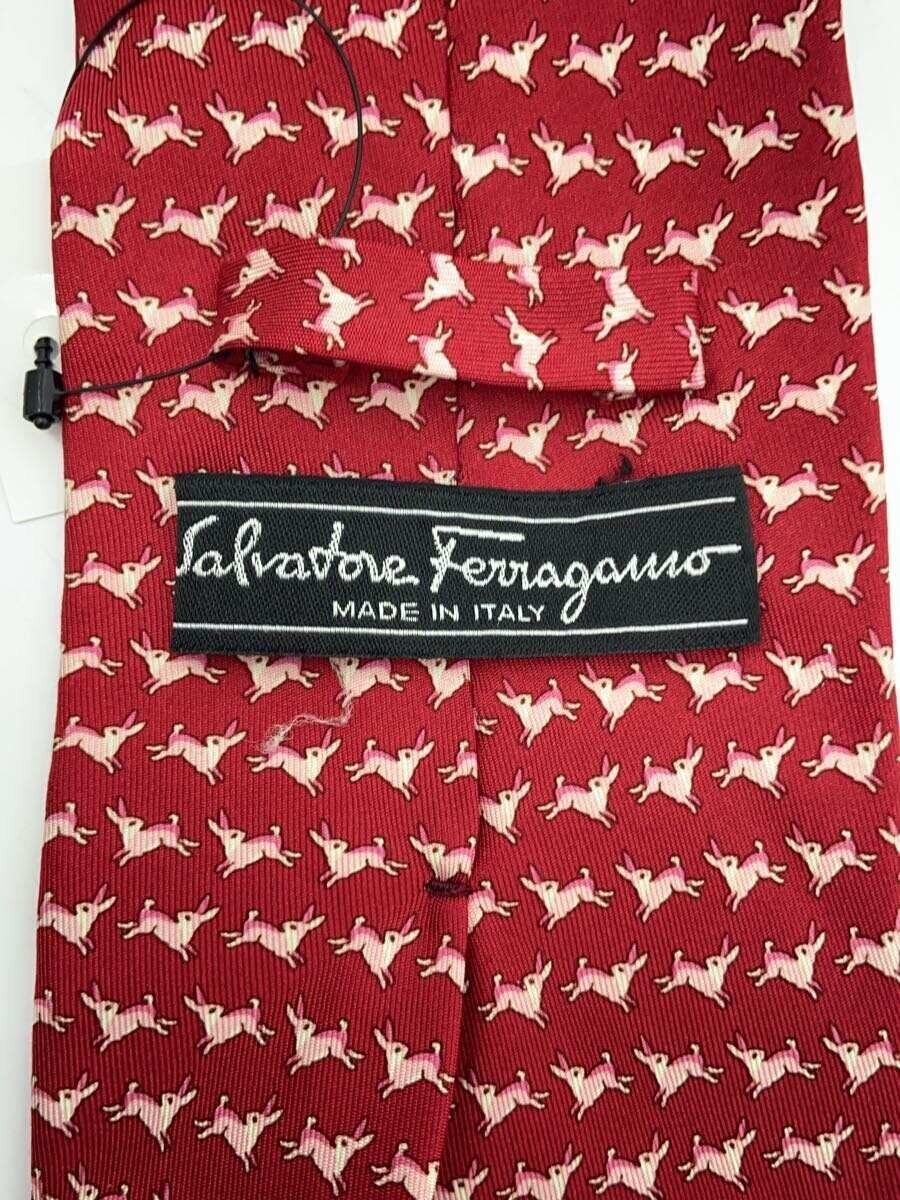 2nd STREET 楽天市場店の【中古】Salvatore Ferragamo◆ネクタイ/シルク/RED/メンズ【服飾雑貨他】｜アングル3