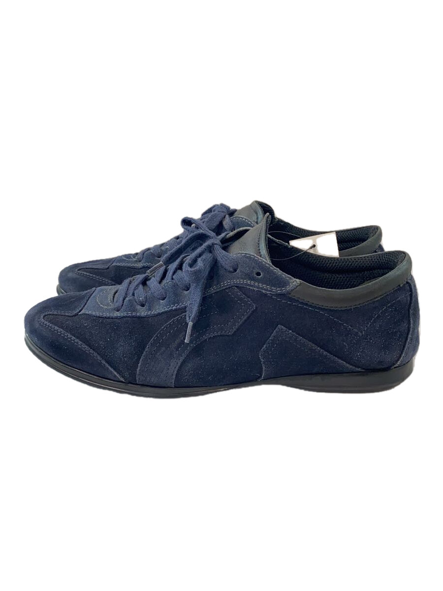 【中古】Salvatore Ferragamo◆ローカットスニーカー/UK7/NVY/スウェード/TZ 19400【シューズ】