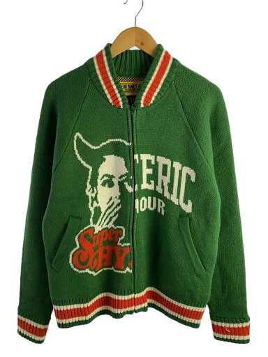 【中古】HYSTERIC GLAMOUR◆ジャケット/FREE/アクリル/GRN【レディースウェア】 【中古】HYSTERIC GLAMOUR◆ジャケット/FREE/アクリル/GRN【レディースウェア】