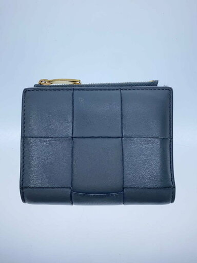 【中古】BOTTEGA VENETA◆2つ折り財布/レザー/GRY/無地/レディース/カセット/イントレチャート【服飾雑貨他】 【中古】BOTTEGA VENETA◆2つ折り財布/レザー/GRY/無地/レディース/カセット/イントレチャート【服飾雑貨他】