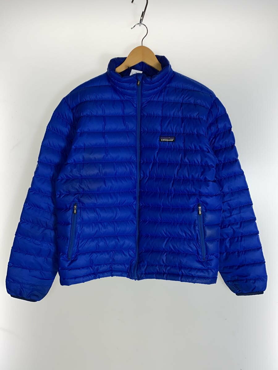 【中古】patagonia◆ダウンジャケット/M/ポリエステル/BLU/84690F6//【メンズウェア】
