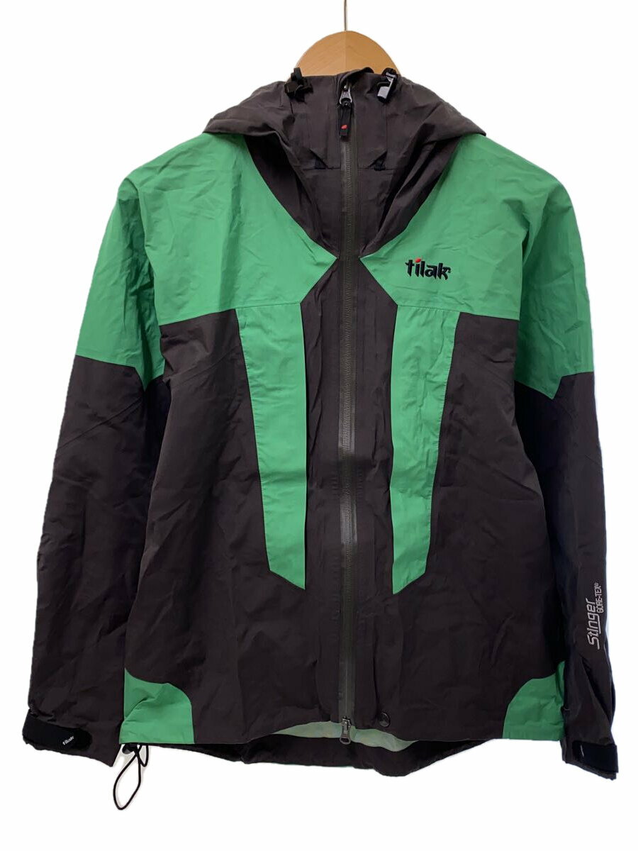 【中古】tilak◆STINGER JACKET/XS/ナイロンジャケット/グレー/グリーン/スティンガージャケット【メンズウェア】