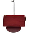 【中古】LOUIS VUITTON◆ポシェット・アクセソワール_エピ_RED/レザー/RED【バッグ】