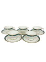 【中古】Noritake◆カップ&ソーサー/5点セット/ホワイト/エセックスコート【キッチン用品】