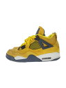 【中古】NIKE◆AIR JORDAN 4 RETRO_エア ジョーダン 4 レトロ/27cm/YLW【シューズ】