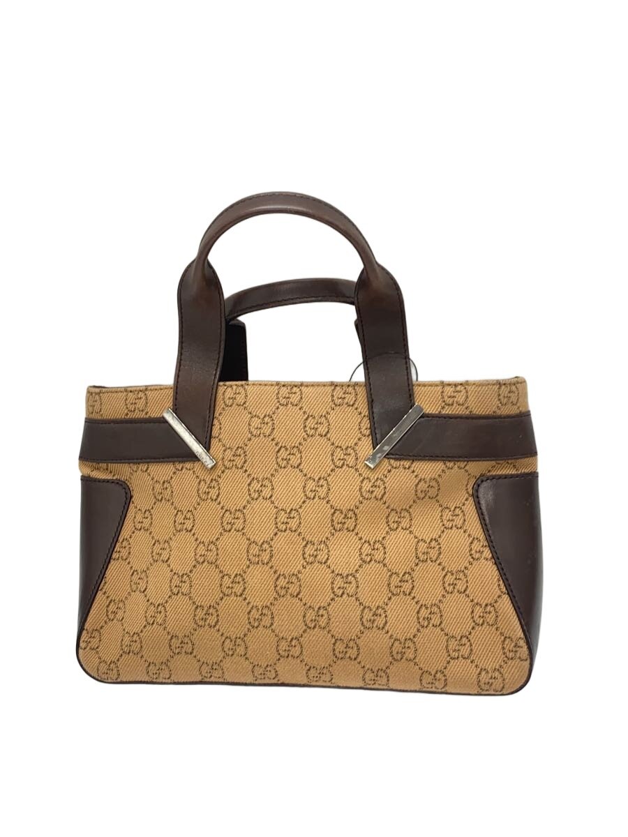 GUCCI - 【中古】GUCCI◆トートバッグ_GGキャンバス/キャンバス/BEG/総柄【バッグ】