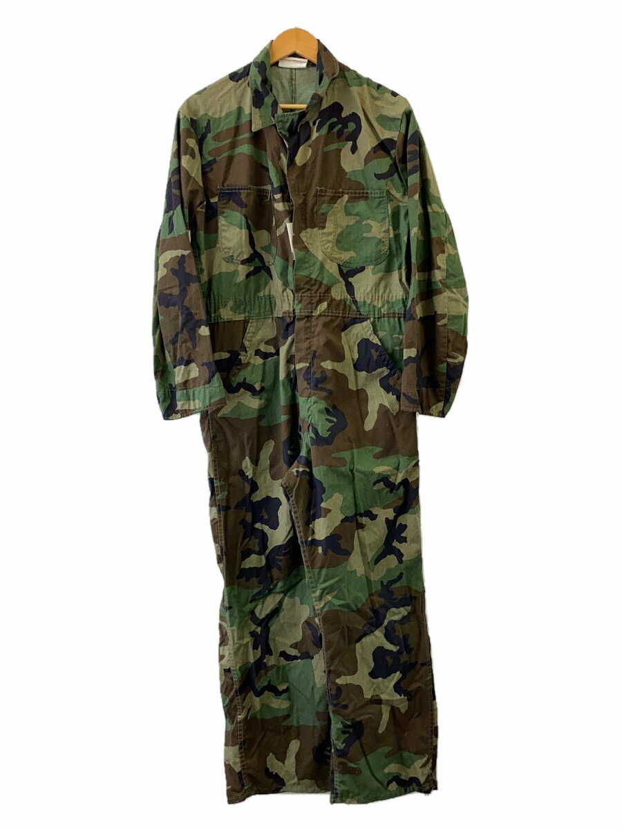 【中古】MILITARY◆オールインワン/M/ナイロン/KHK/カモフラ【メンズウェア】