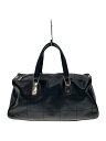 【中古】CHANEL◆ボストンバッグ/レザー/BLK//【バッグ】
