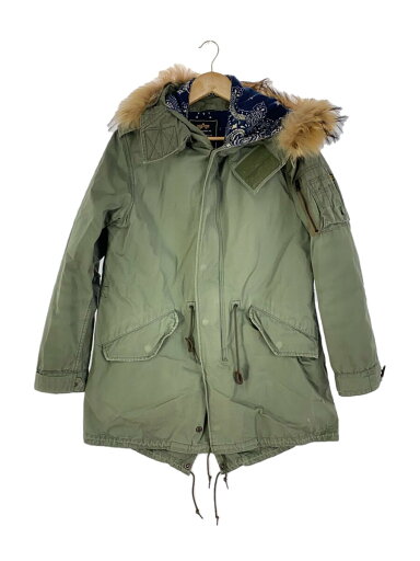 【中古】ALPHA INDUSTRIES◆モッズコート/M/コットン/KHK/無地/TA1073-8019【メンズウェア】 【中古】ALPHA INDUSTRIES◆モッズコート/M/コットン/KHK/無地/TA1073-8019【メンズウェア】
