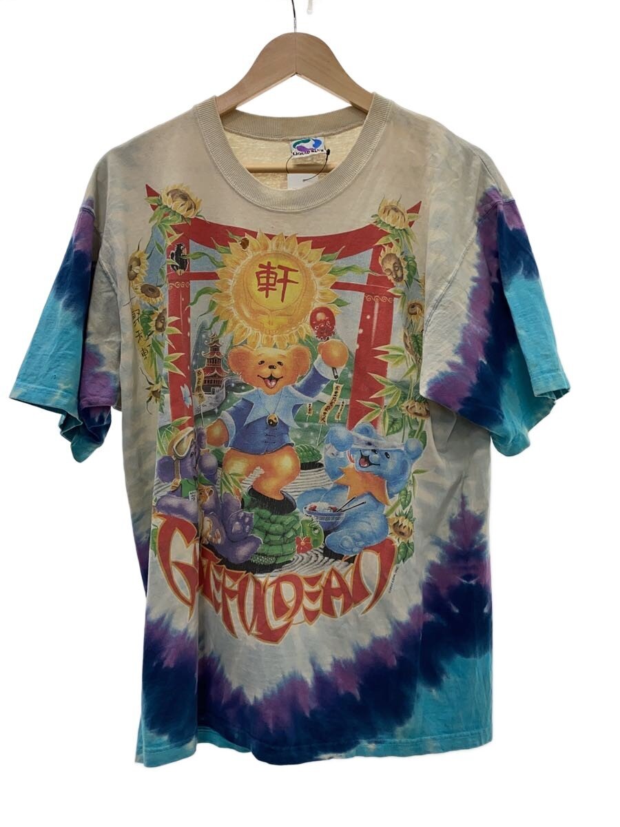 LIQUID BLUE◆Tシャツ/L/コットン/マルチカラー/総柄