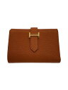 【中古】HERMES◆ベアンコンビネ/3つ折り財布/レザー/ORN/B刻印【服飾雑貨他】(4)