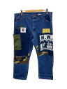 【中古】DICKIES◆ボトム/--/コットン/IDG/カモフラ/リメイク【メンズウェア】