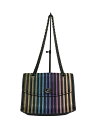【中古】COACH◆ショルダーバッグ_コンビレザー_ストライプ/レザー/マルチカラー/ストライプ【バッグ】