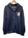 【中古】POLO RALPH LAUREN◆カーディガン(厚手)/サイズ170/リネン/NVY【メンズウェア】