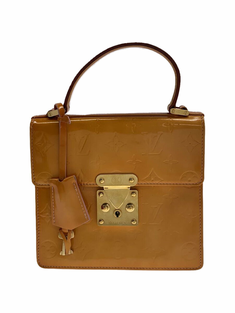 【中古】LOUIS VUITTON◆ハンドバッグ/エナメル/YLW/M31033/ヒビ有【バッグ】