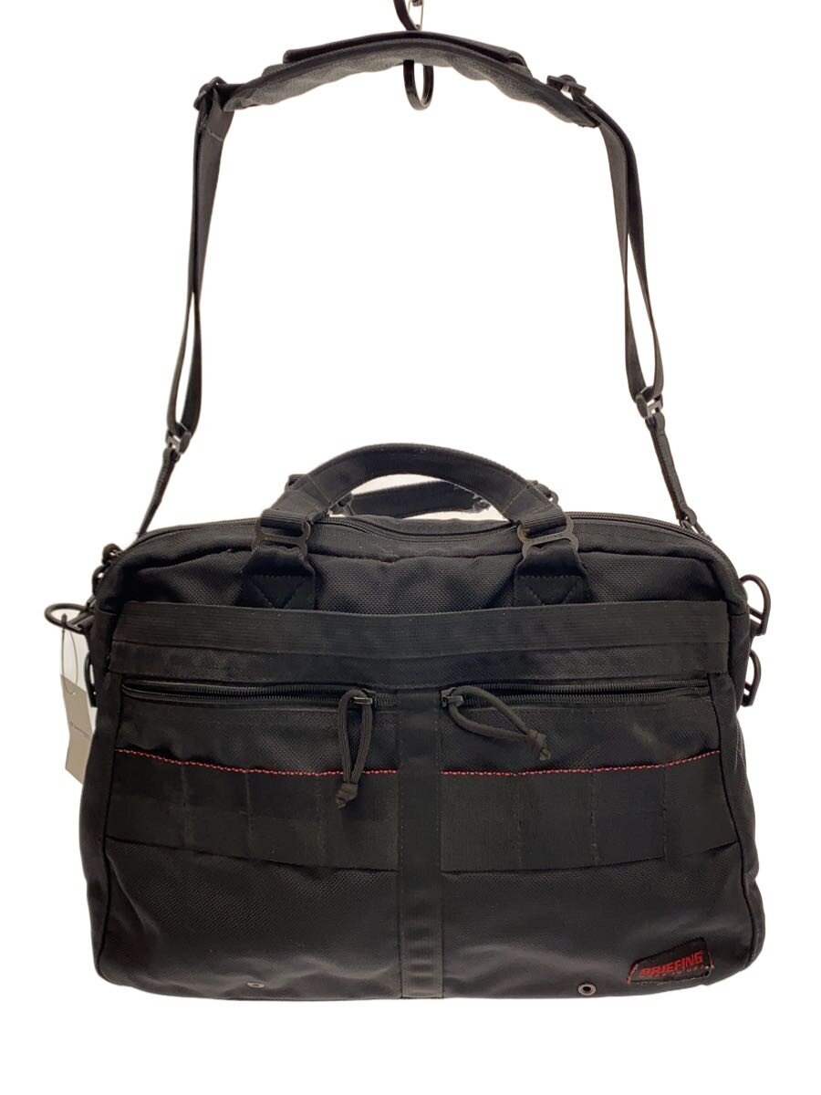 【中古】BRIEFING◆2WAY/ショルダーバッグ/ナイロン/BLK/使用感有【バッグ】