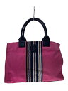 【中古】TORY BURCH◆トートバッグ/キャンバス/PNK【バッグ】