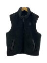 【中古】COACH◆ベスト/L/ポリエステル/BLK/無地/CW690【メンズウェア】