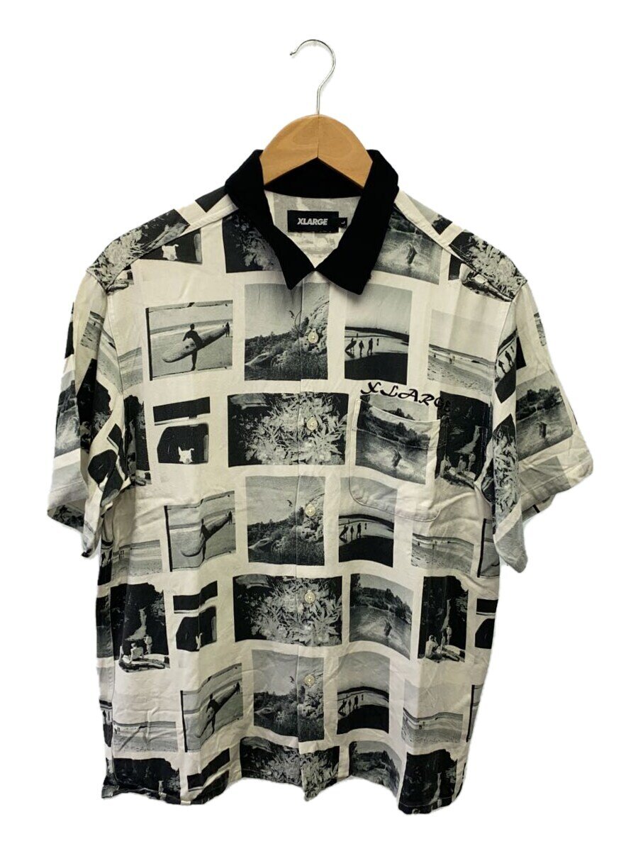 【中古】X-LARGE◆半袖シャツ/L/レーヨン/WHT/101212014005【メンズウェア】