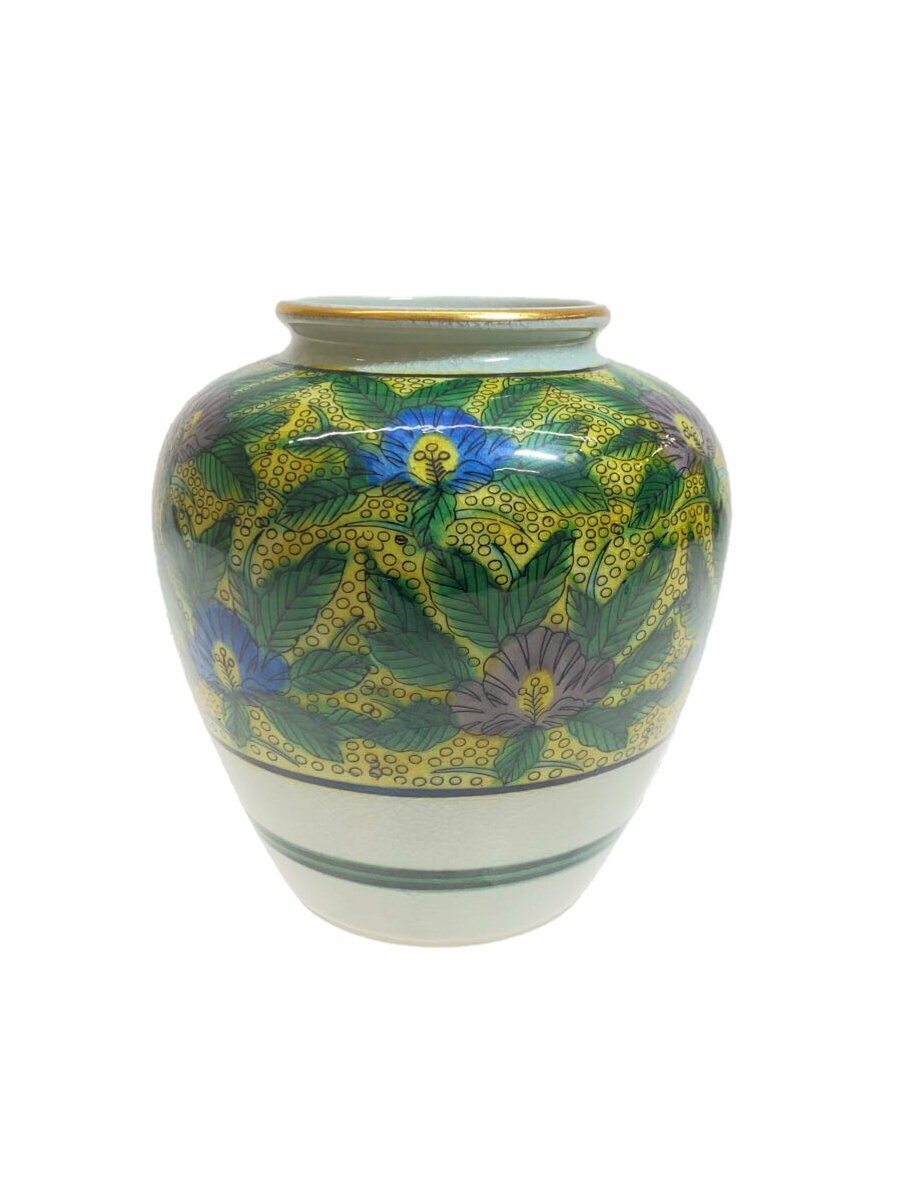 【中古】九谷焼◆壷・花瓶/マルチカラー【インテリア小物・日用雑貨】