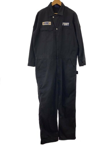 【中古】FIRE ZONE/ニューヨーク消防署/00s/オーバーオール/M/コットン/BLK//【メンズウェア】 【中古】FIRE ZONE/ニューヨーク消防署/00s/オーバーオール/M/コットン/BLK//【メンズウェア】