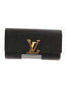 【中古】LOUIS VUITTON◆トリヨン ポルトフォイユ カプシーヌ/長財布/牛革/BLK/メンズ/N90129【服飾雑貨他】