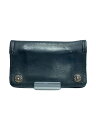 【中古】CHROME HEARTS◆1ジップウォレット/グロメット/2つ折り財布/レザー/BLK/メンズ【服飾雑貨他】