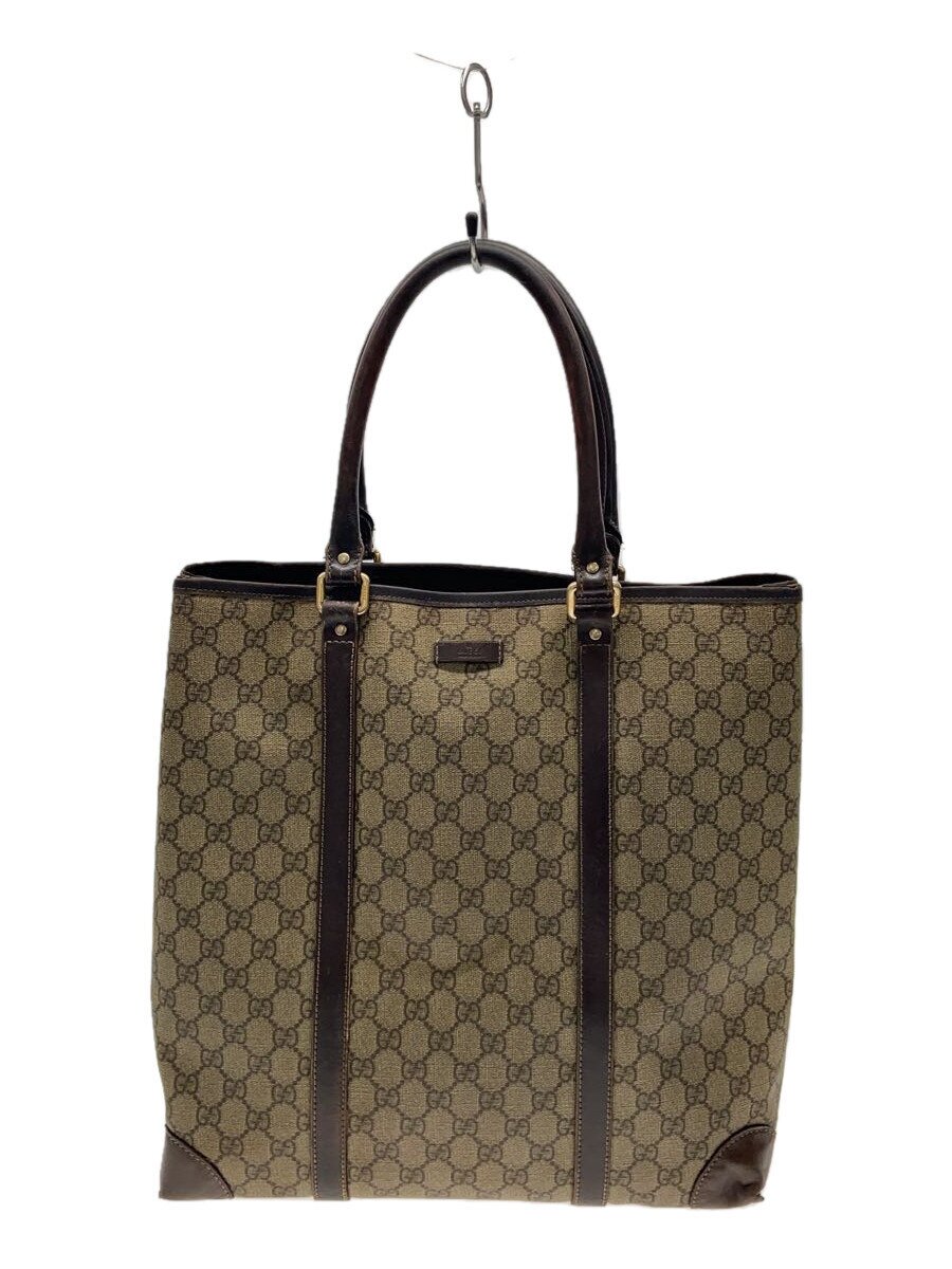 GUCCI - 【中古】GUCCI◆ショルダーバッグ_GGプラス/PVC/BRW【バッグ】