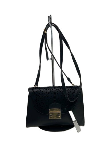 【中古】FURLA◆ショルダーバッグ/--/BLK//【バッグ】 【中古】FURLA◆ショルダーバッグ/--/BLK//【バッグ】