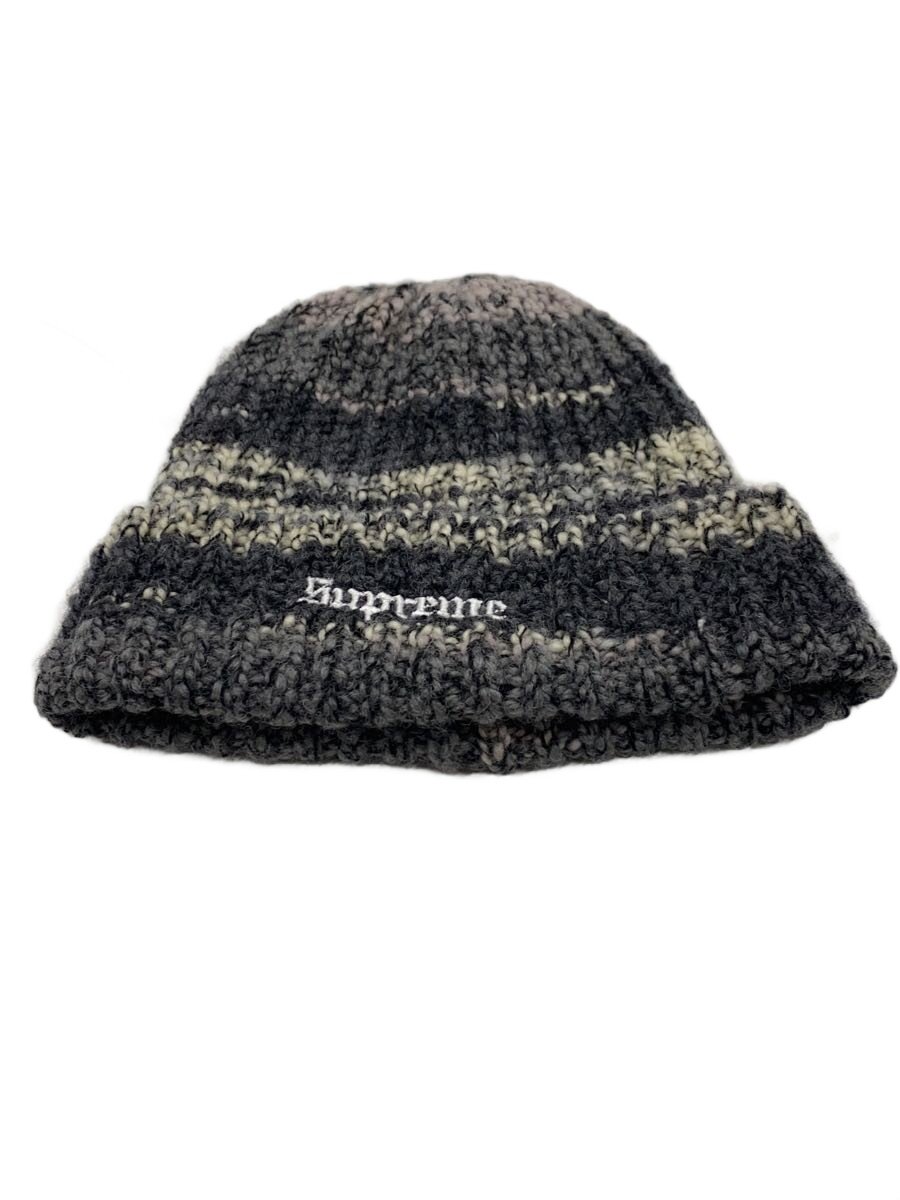 【中古】Supreme◆ニットキャップ/--/ウール/GRY/無地/メンズ//【服飾雑貨他】