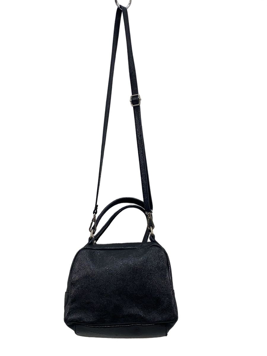 【中古】BEVINI◆ショルダーバッグ/--/BLK/無地【バッグ】