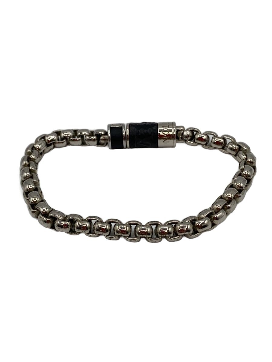 【中古】LOUIS VUITTON◆ブレスレット・チェーンモノグラム・エクリプス_SLV/メッキ/SLV/メンズ【服飾雑貨他】