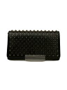 【中古】Christian Louboutin◆クラッチバッグ/レザー/BLK【バッグ】(4)