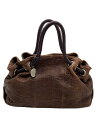 【中古】FURLA◆トートバッグ/レザー/BRW【バッグ】
