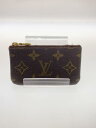 【中古】LOUIS VUITTON◆ポシェット・クレ_モノグラム・キャンバス_BRW/PVC/BRW/総柄/メンズ//【服飾雑貨他】