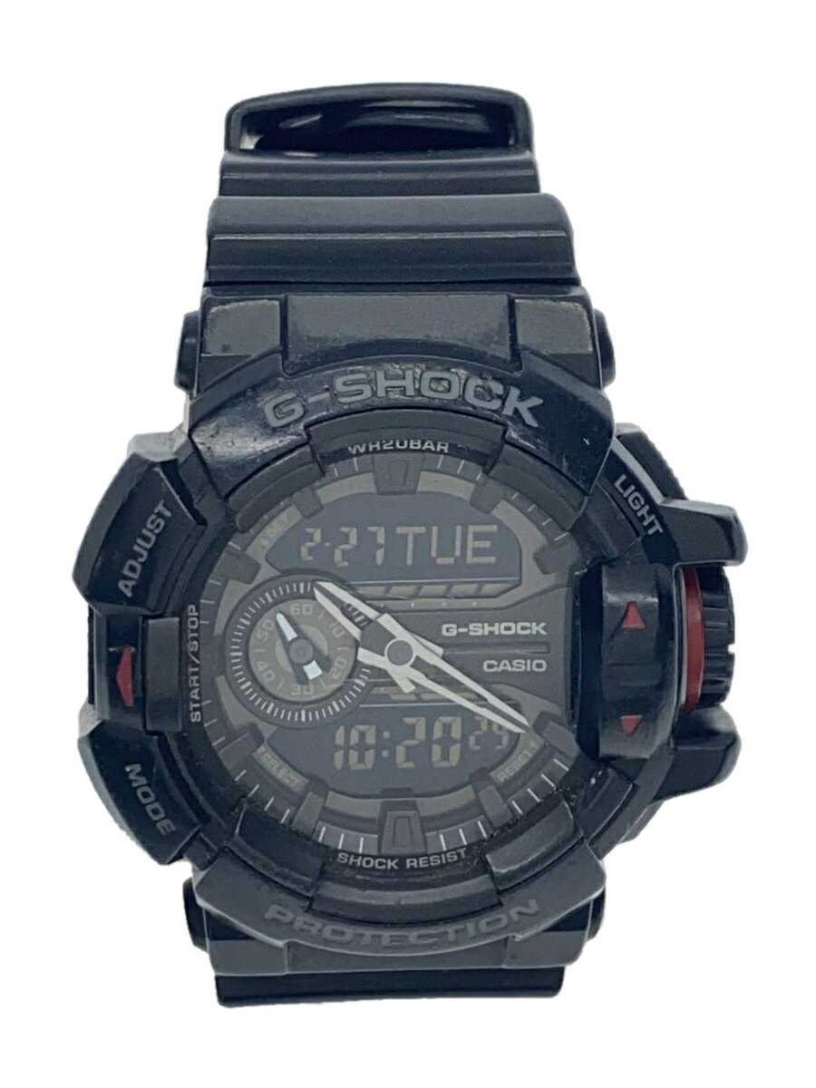 【中古】CASIO◆クォーツ腕時計・G-SHOCK/デジアナ/ラバー/BLK【服飾雑貨他】