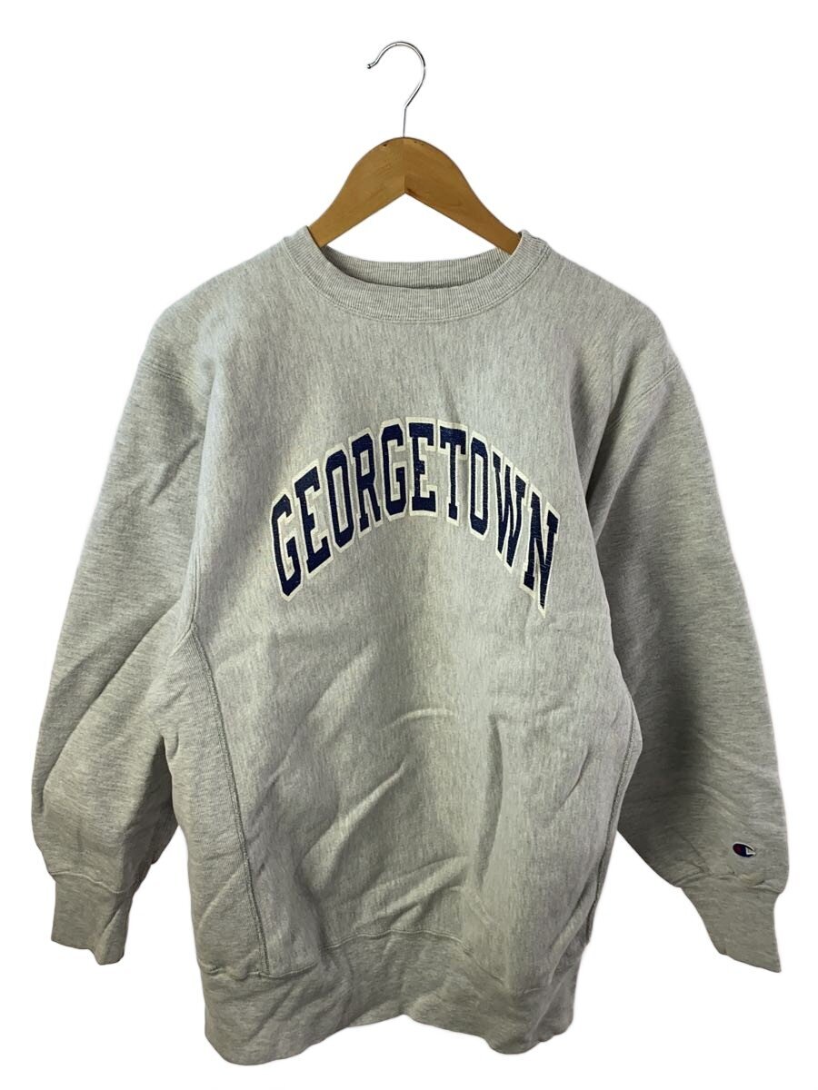 Champion◆REVERSE WEAVE/リバースウィーブ/刺繍タグ/GEORGETOWN/スウェット/XXL/グレー//