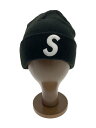 【中古】Supreme◆ニットキャップ/FREE/アクリル/BLK/メンズ【服飾雑貨他】