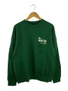 【中古】uniform experiment◆JAZZY JAY/JAZZY 5 CREWNECK SWEATスウェット/3/コットン/グリーン/UE-2300...