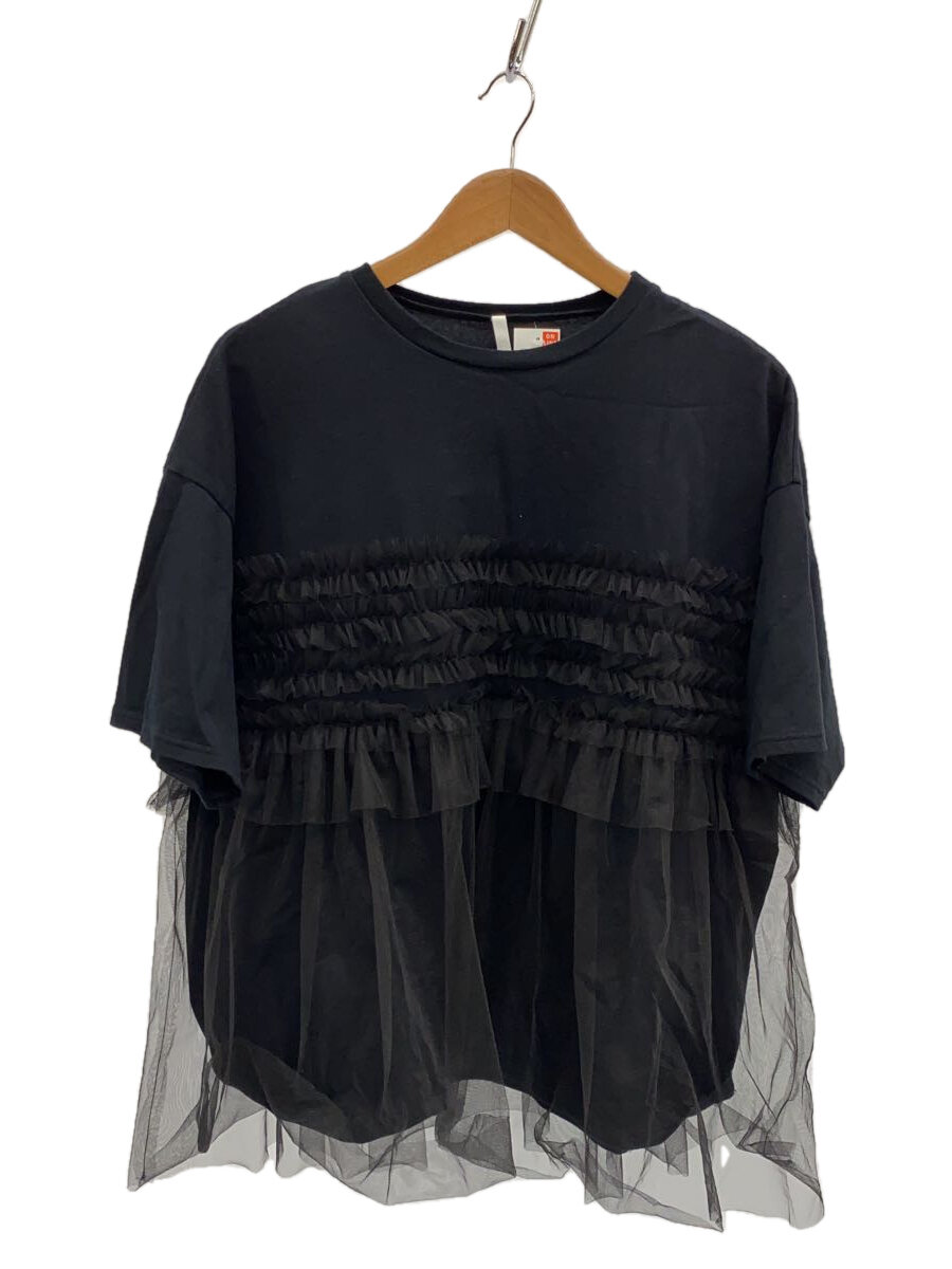 【中古】クラシック天竺チュールフリル/PARIS DE AOUNE/コットン/BLK【レディースウェア】