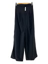 【中古】TODAYFUL◆23AW/Tuck Bare Combinaison/36/ポリエステル/BLK/無地/12320305【レディースウェア】