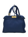 【中古】FENDI◆ピーカブーミディアム/ハンドバッグ/レザー/BLU/8BN226//【バッグ】