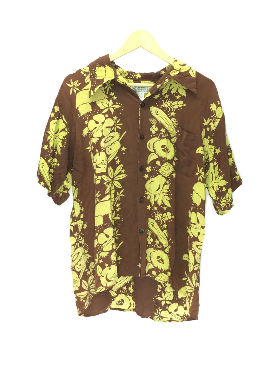 【中古】Avanti◆半袖シャツ/S/シルク/BRW【メンズウェア】