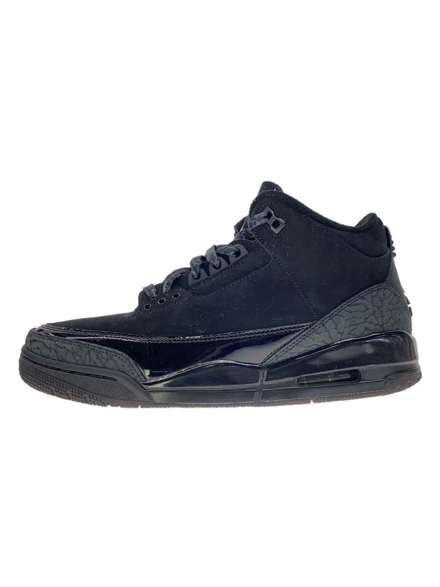 【中古】NIKE◆AIR JORDAN 3_エアジョーダン 3/26.5cm/BLK【シューズ】