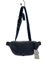 【中古】COACH◆ウエストバッグ/レザー/BLK/76188【バッグ】